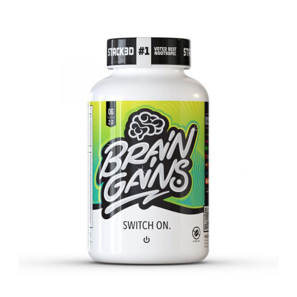 Brain Gains Switch-On 2.0 - Unflavoured (120 Capsules)