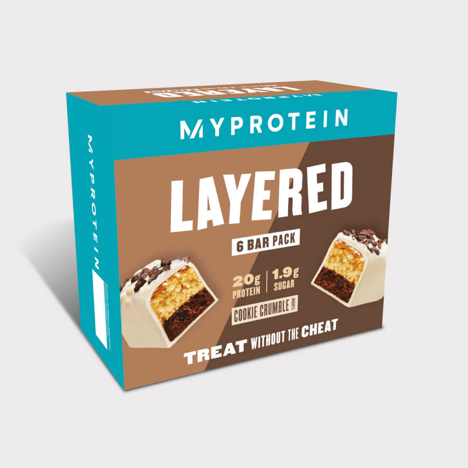MyProtein Layered Protein Bar - Cookie Crumble (6 Bars)
