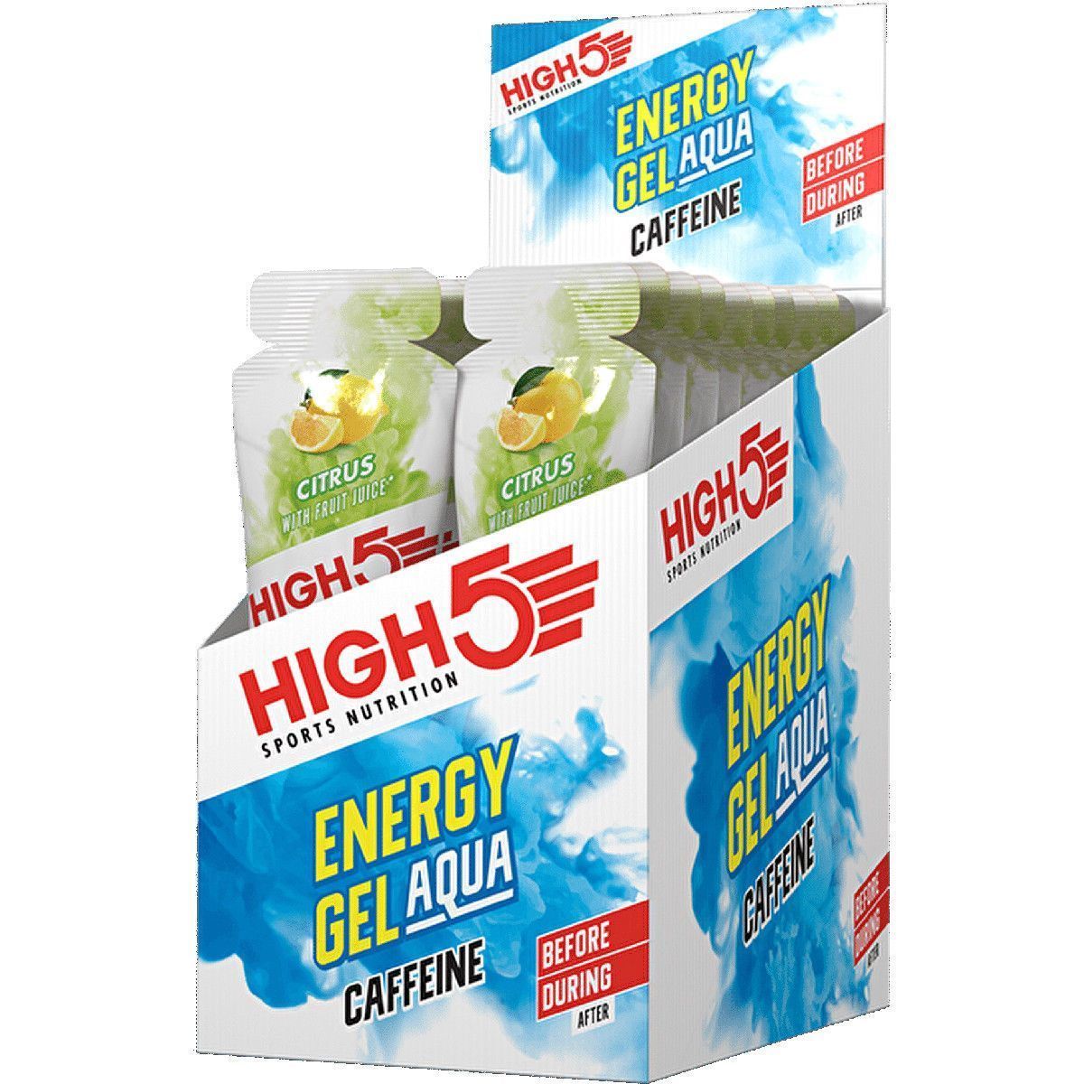 High 5 Energy Gel Aqua Caffeine - Berry (20 Servings)