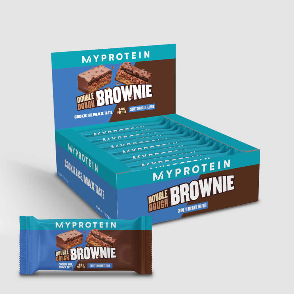 MyProtein Double Dough Brownie - Chunky Chocolate (12 Bars)