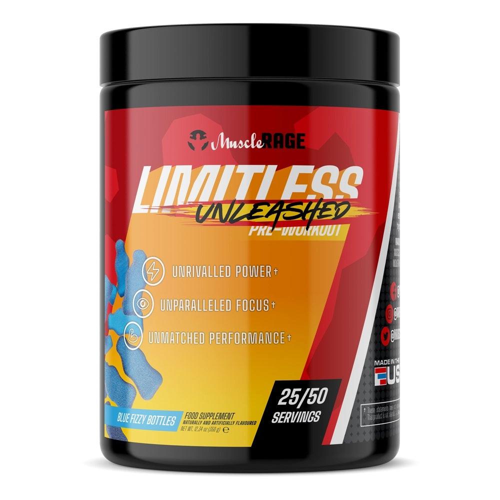 Muscle Rage Limitless Unleashed - Blackberry Limeade (50 Servings)