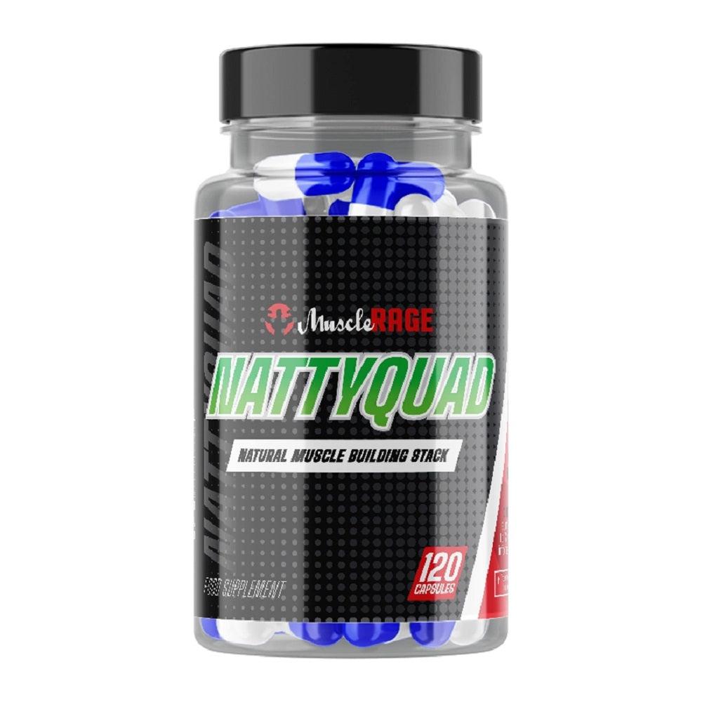 Muscle Rage Nattyquad - Unflavoured (120 Capsules)