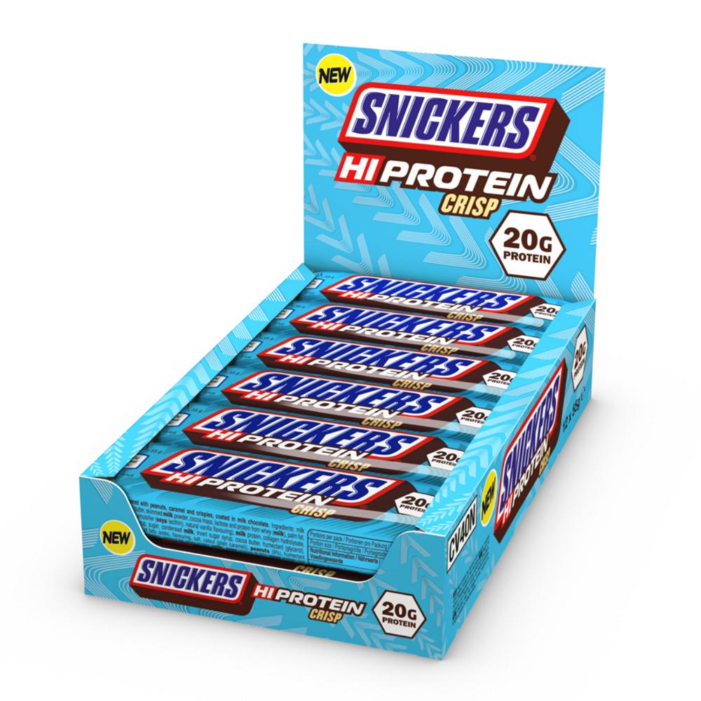 Mars Snickers Hi-Protein Bar - Chocolate Crisp (12 Bars)