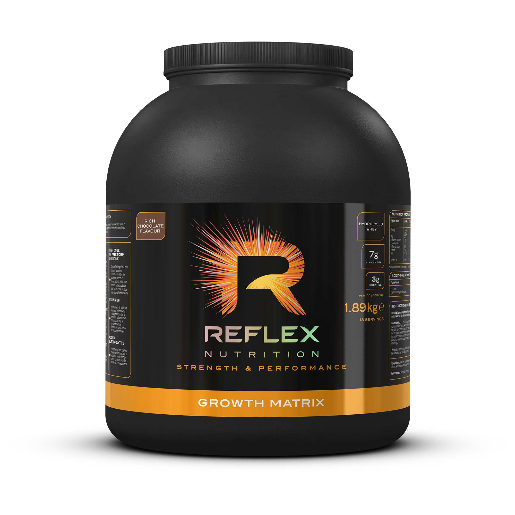 Reflex Nutrition Growth Matrix - Rich Chocolate (1.89kg)