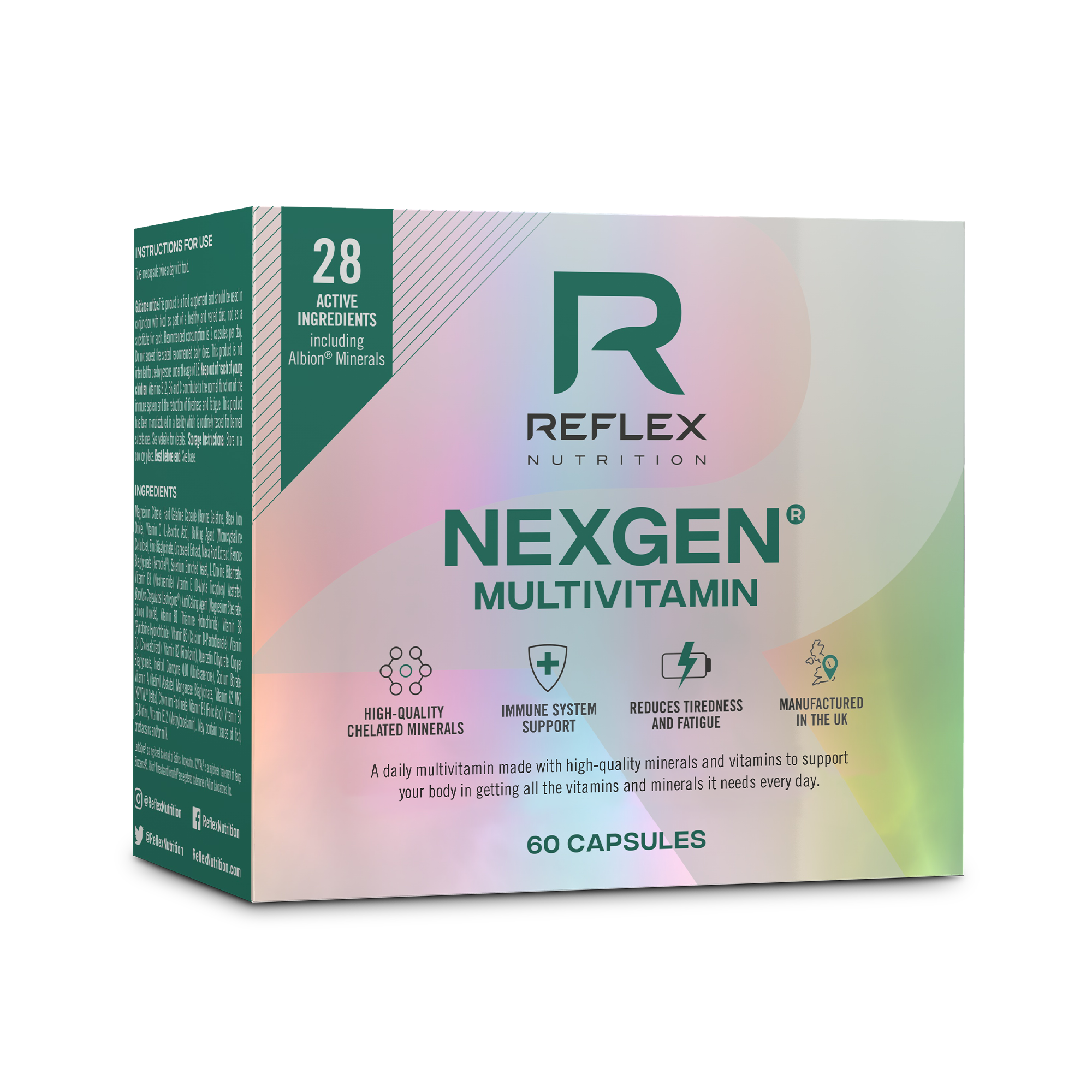 Reflex Nutrition Nexgen® Multivitamin - Unflavoured (60 Capsules)