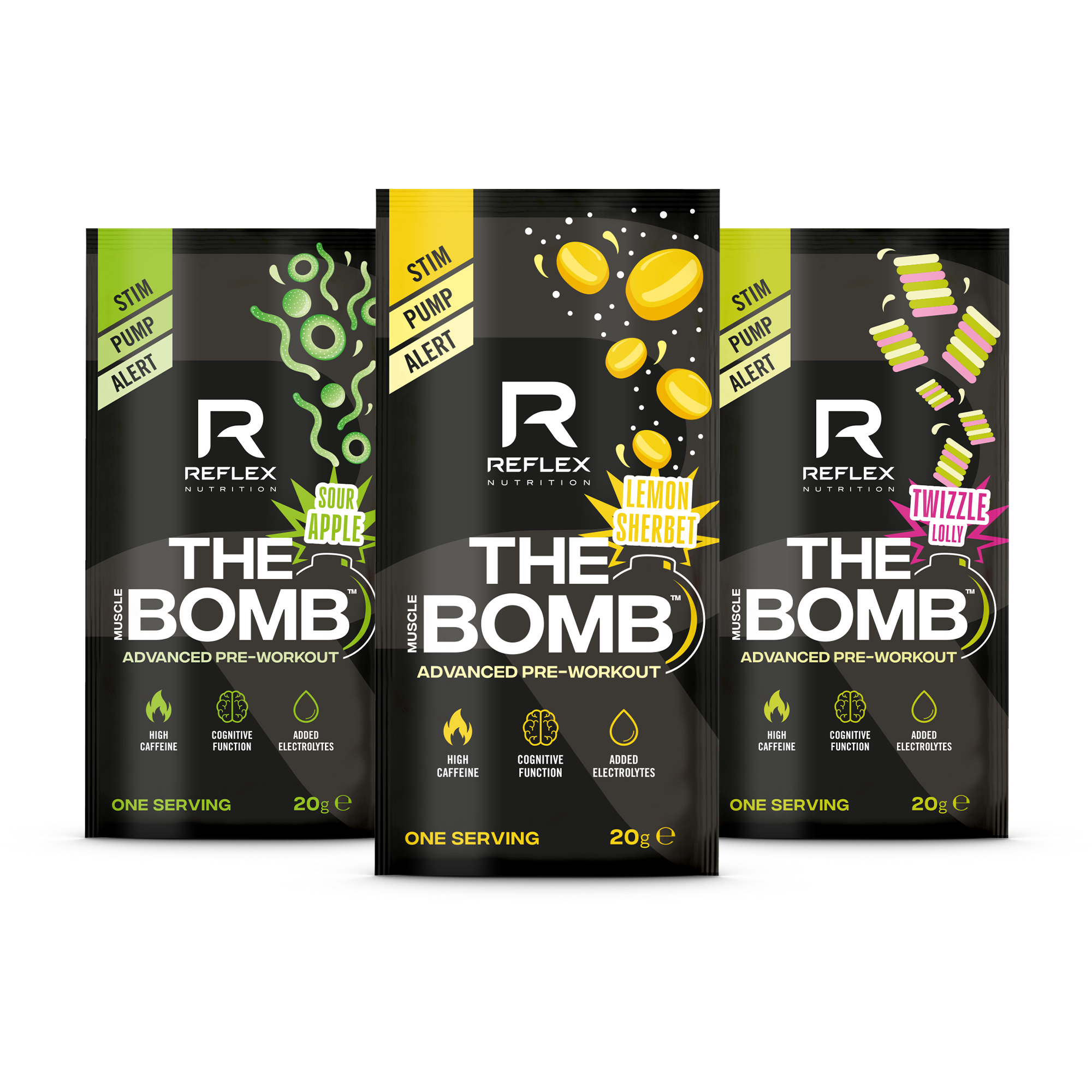 Reflex Nutrition The Muscle Bomb® Flavour Pack - Mixed (60g)