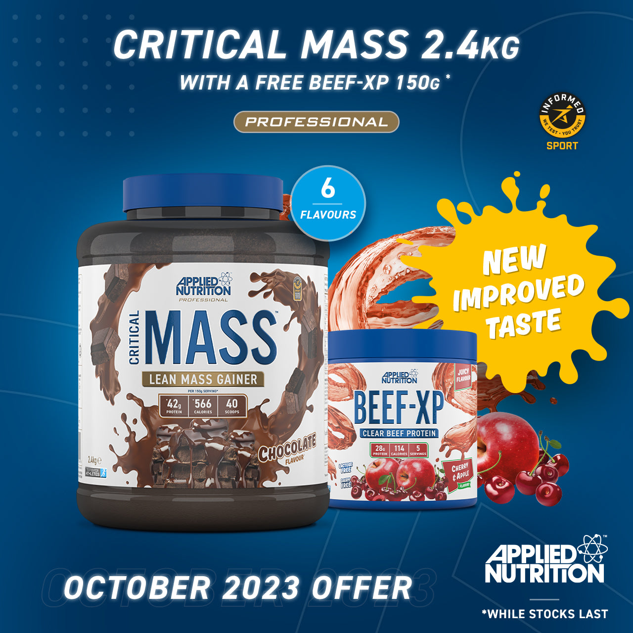 Applied Nutrition Critical Mass Professional - Lean Mass Gainer - Banana (2.4kg)