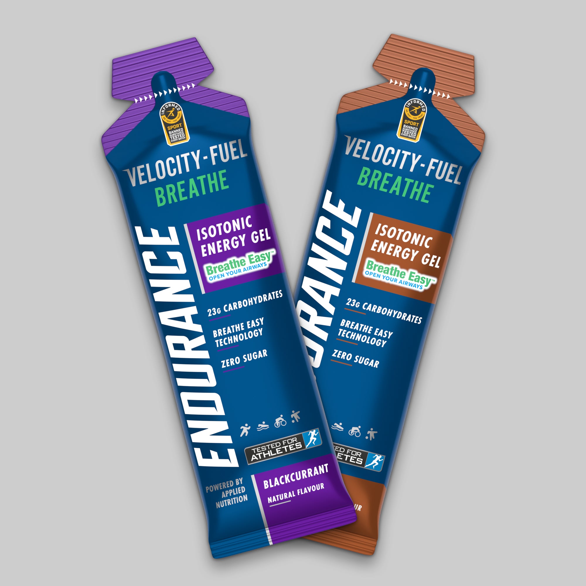 Applied Nutrition Endurance Isotonic Energy Gel - Breathe - Blackcurrant (20 Servings)