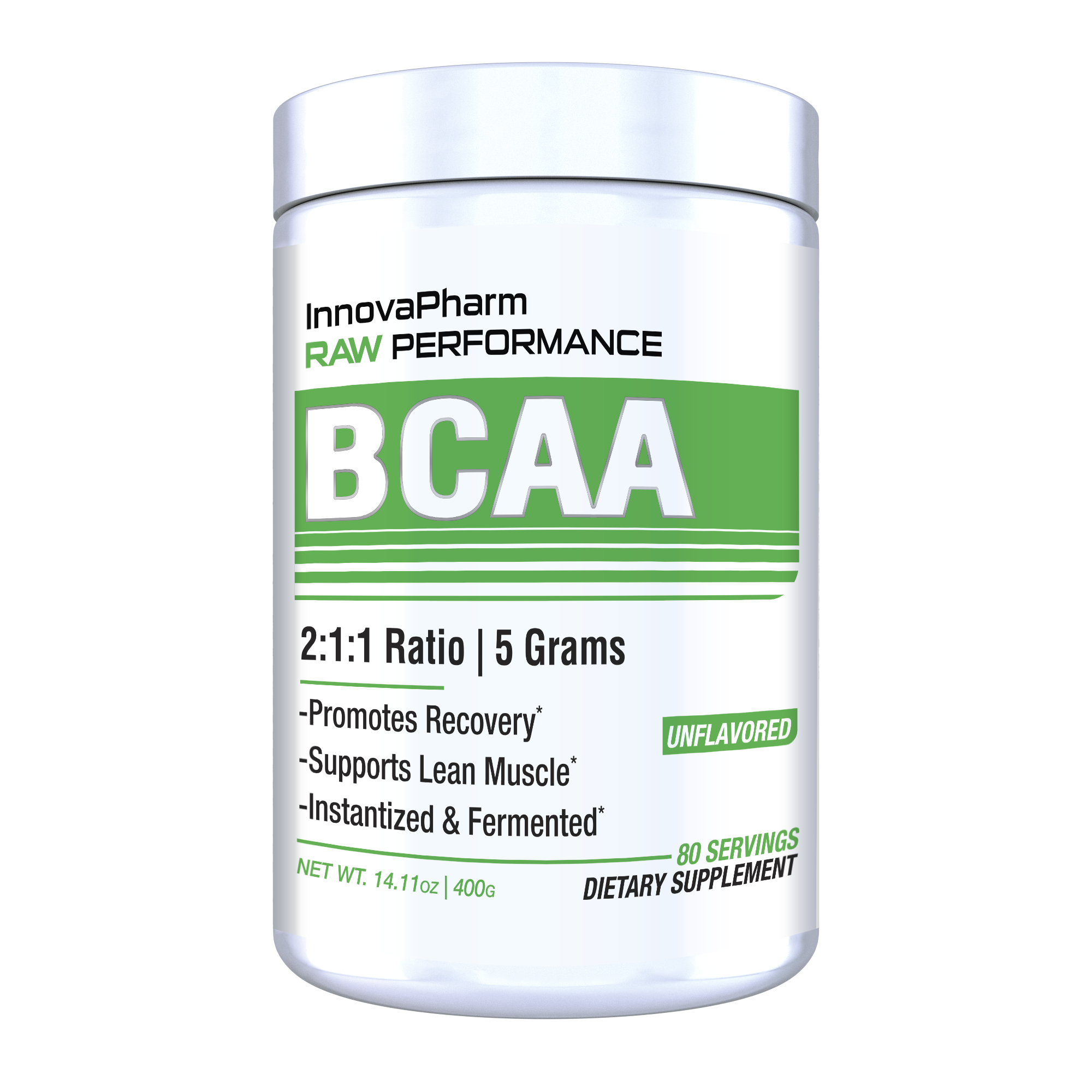InnovaPharm Raw Performance Bcaa - Unflavoured (400g)
