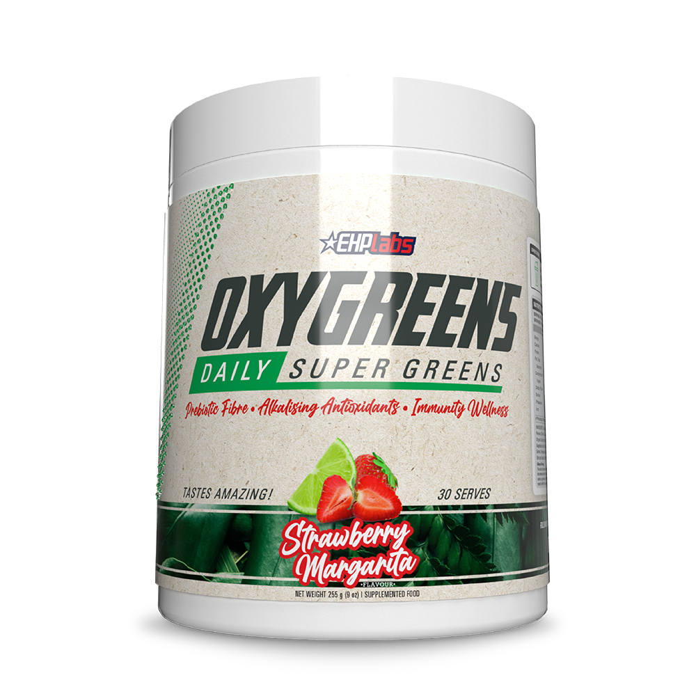 EHPLabs OxyGreens - Daily Super Greens Powder - Strawberry Margarita (30 Servings)