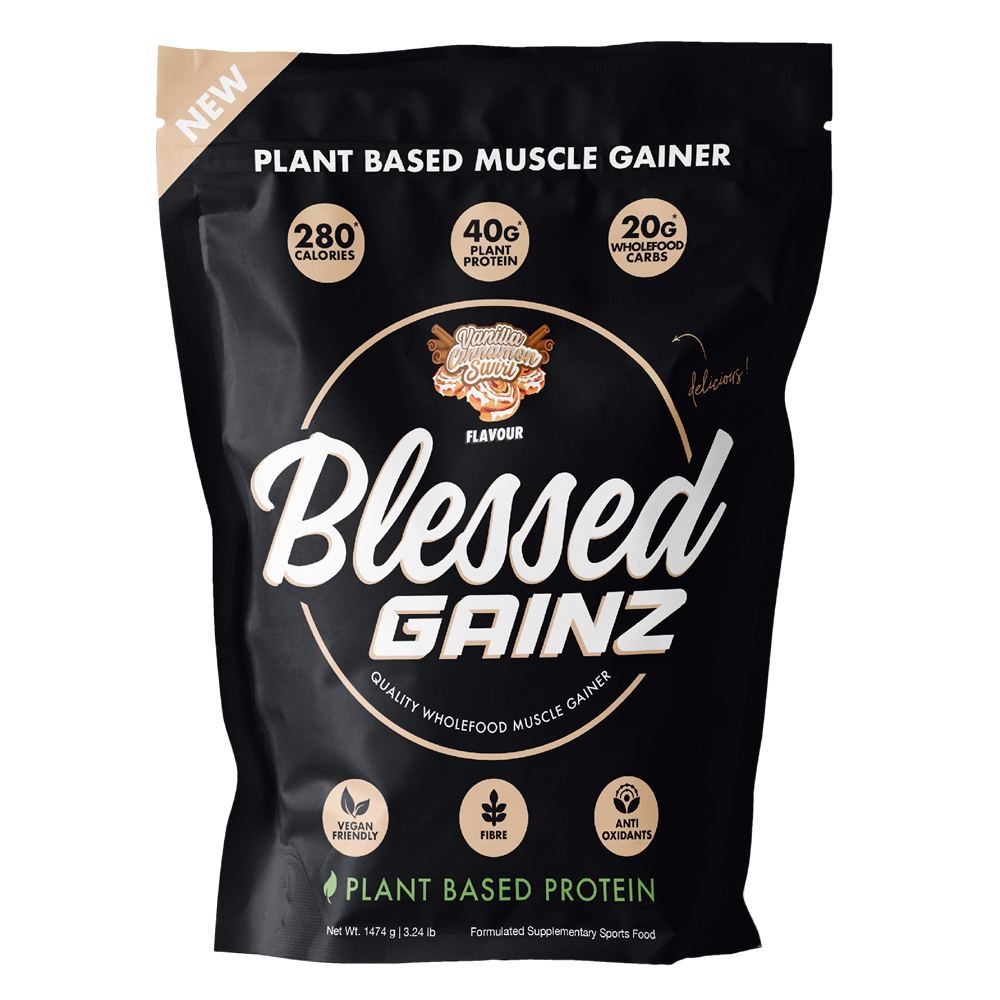 EHPLabs Blessed Gainz - Plant Based Muscle Gainer - Peanut Butter (40 Servings)