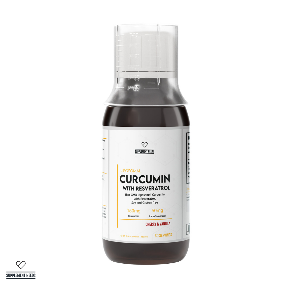 Supplement Needs Liposomal Curcumin with Resveratrol - Unflavoured (150 Mls)