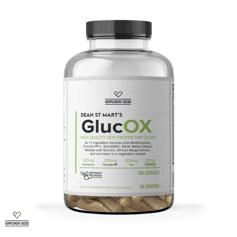 Supplement Needs GlucOX - Unflavoured (180 Capsules)