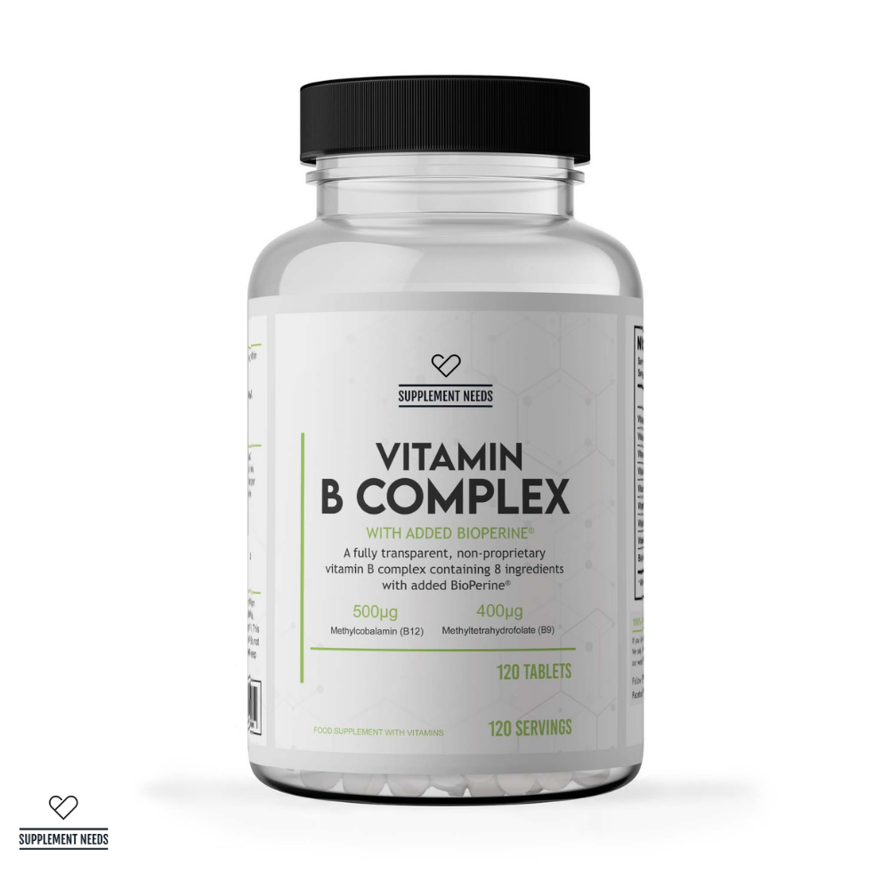 Supplement Needs Advanced Vitamin B Complex - Unflavoured (120 Tablets)