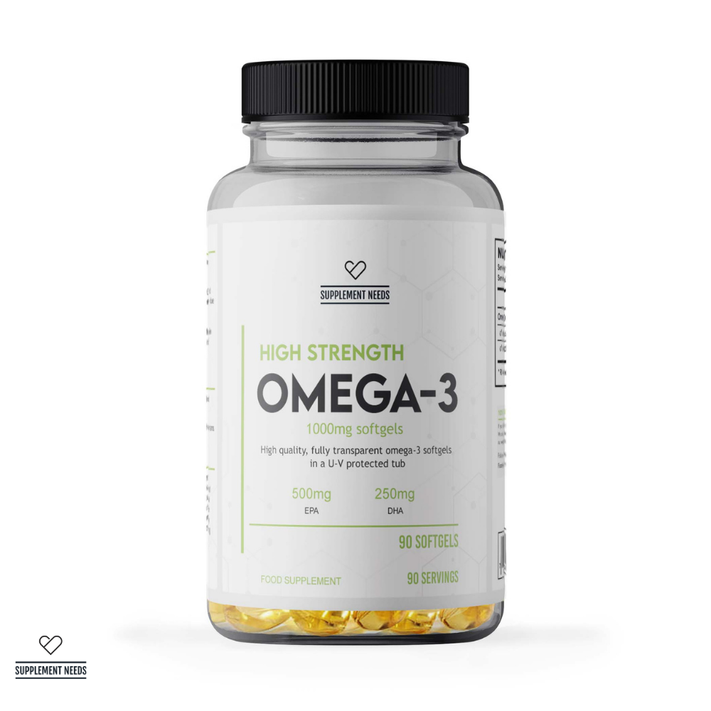 Supplement Needs Omega 3 High Strength - Unflavoured (90 Softgels)