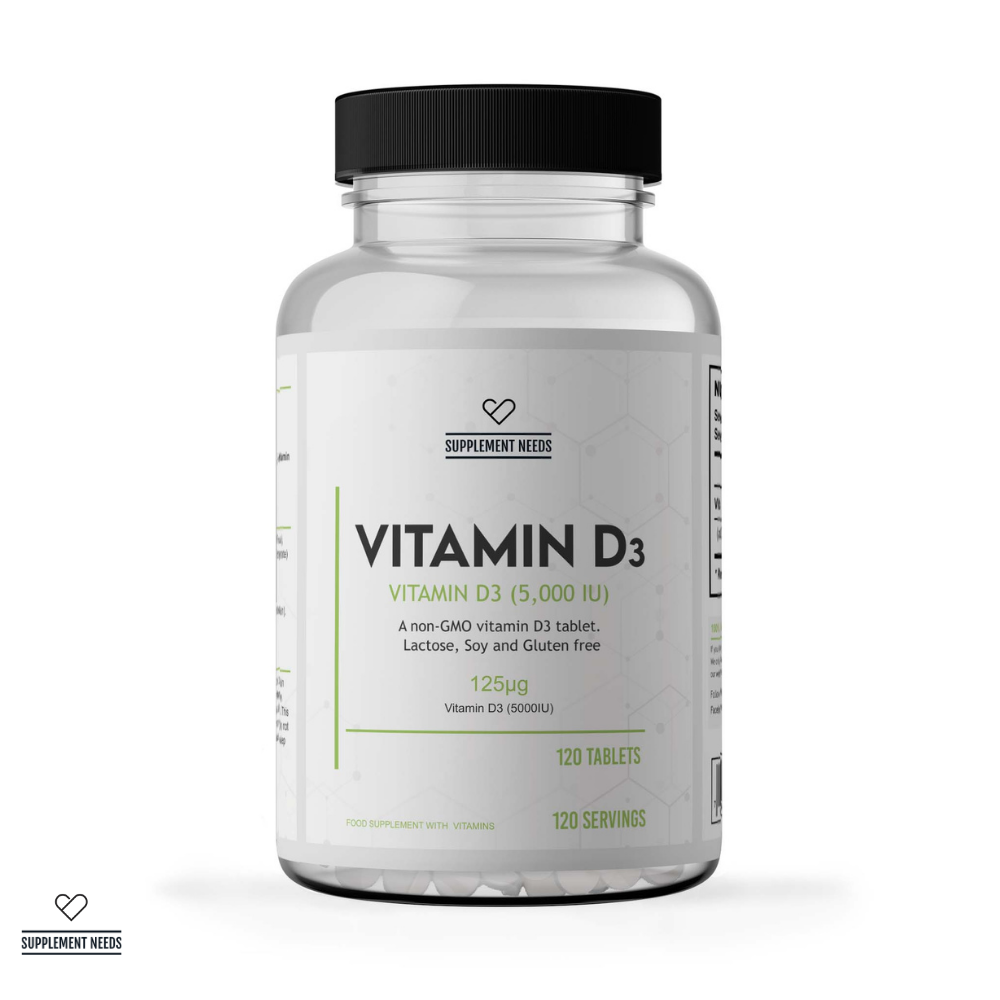 Supplement Needs Vitamin D3 - Unflavoured (120 Tablets)