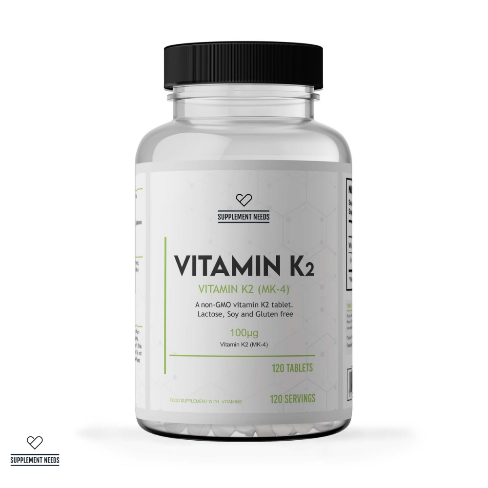 Supplement Needs Vitamin K2 (MK-4) - Unflavoured (120 Tablets)