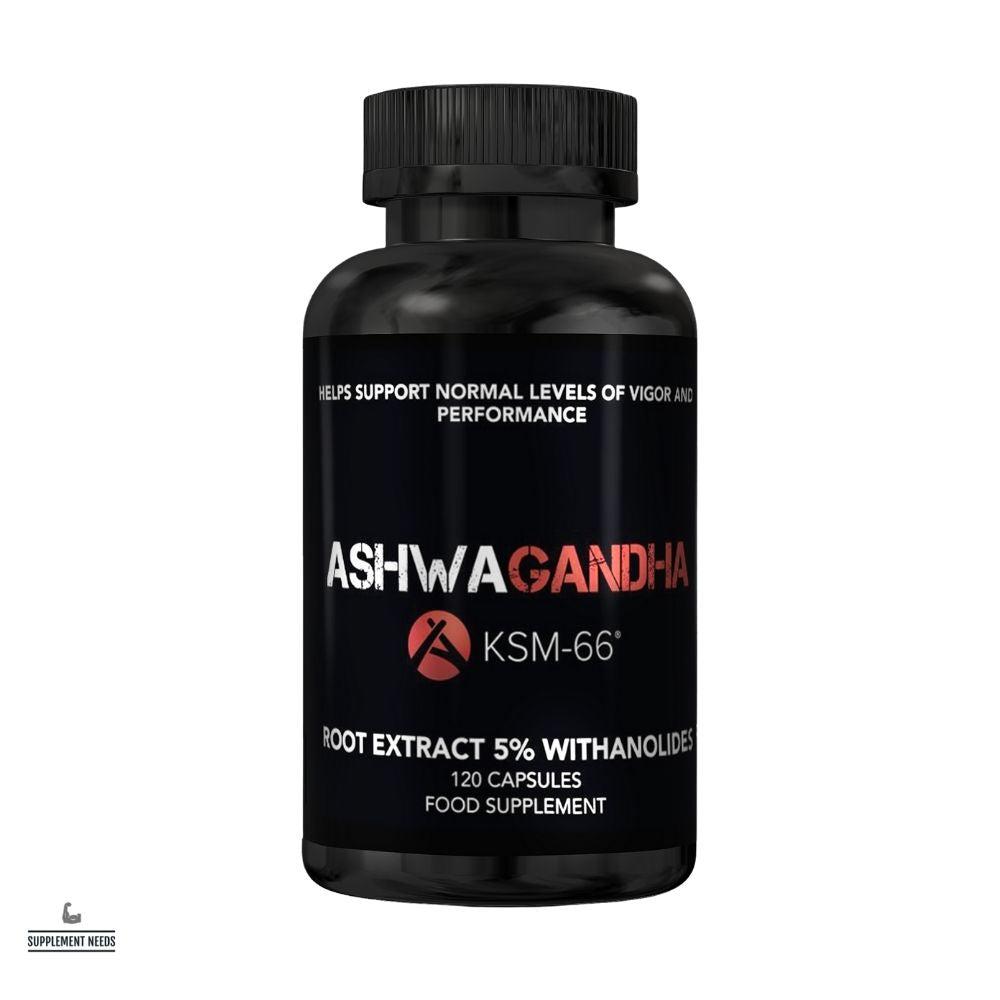 Strom Sports Ashwagandha KSM-66 - Unflavoured (120 Capsules)