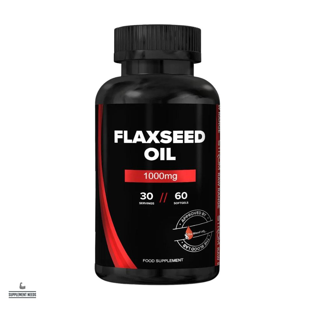 Strom Sports Flaxseed Oil - Unflavoured (60 Capsules)