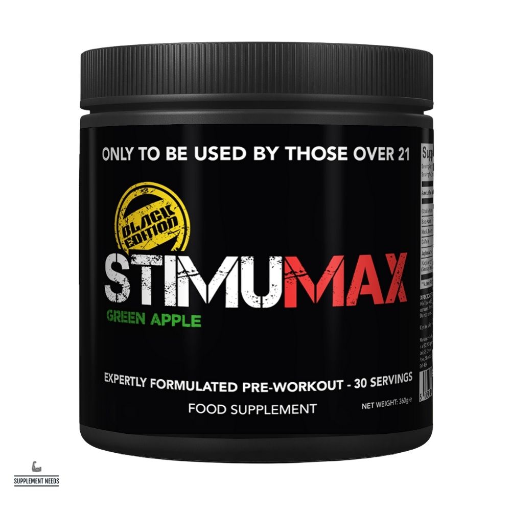 Strom Sports StimuMax BLACK EDITION - Green apple (30 Servings)