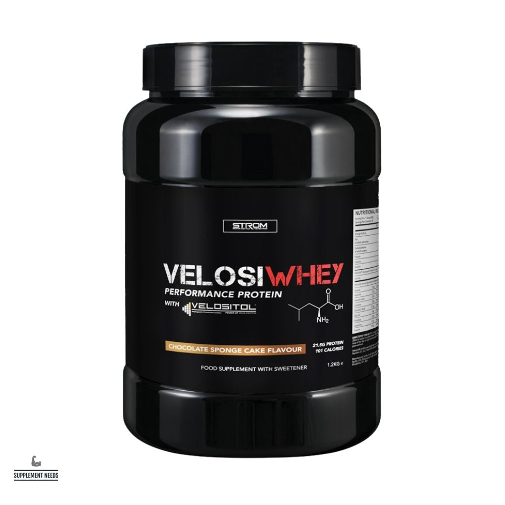 Strom Sports VelosiWHEY - Chocolate Sponge Cake (1.2kg)