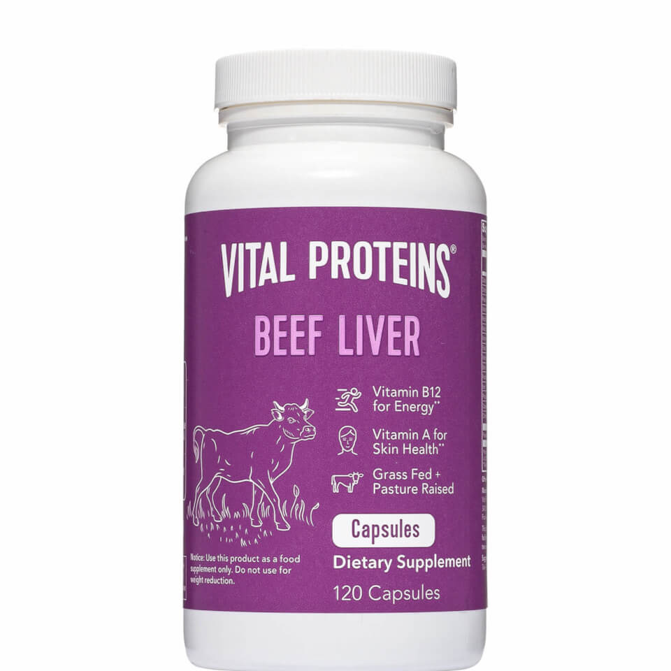 Vital Proteins Beef Liver Capsules - Unflavoured (120 Capsules)