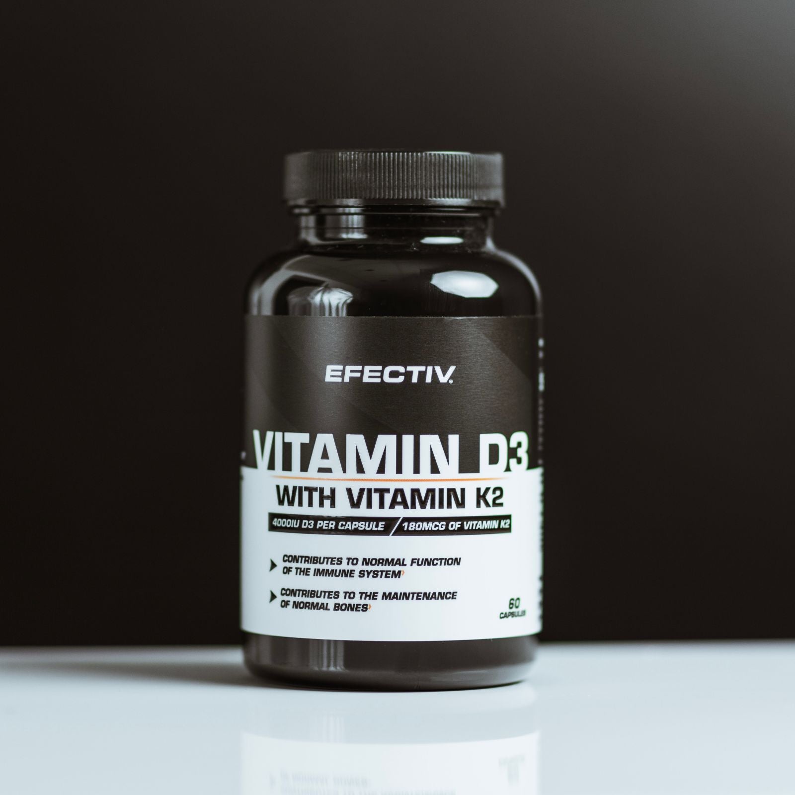 Effectiv Vitamin D3 with K2 60 - Unflavoured (60 Capsules)