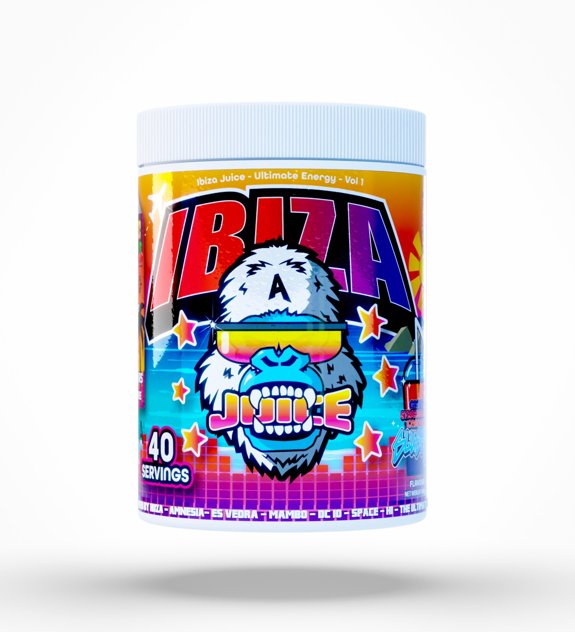 Gorillalpha Ibiza Juice Ultimate Energy Vol 1 - Grape Strawberry Orange Slushy (480g)