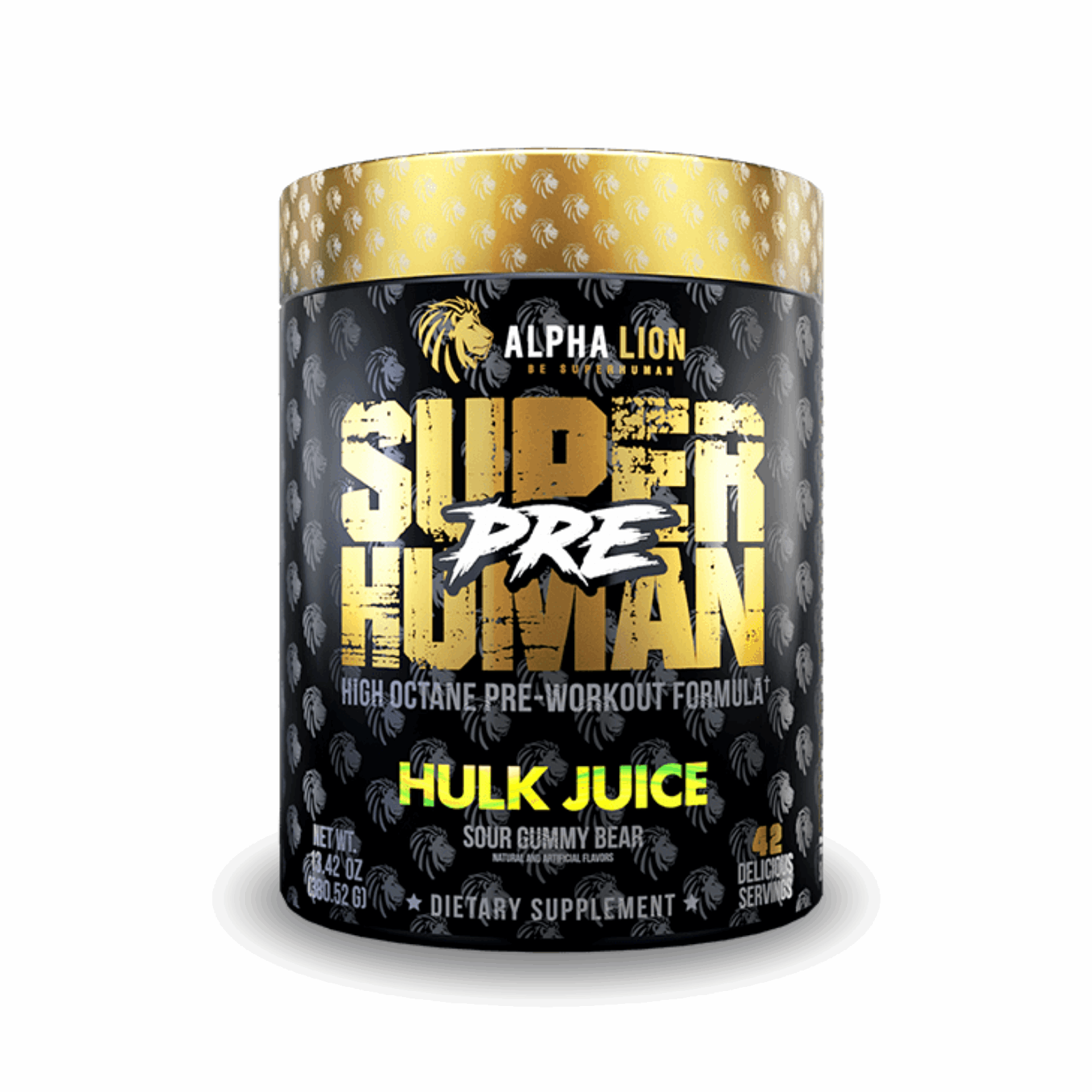 Alpha Lion SuperHuman Pre Workout - Hulk Juice (342g)