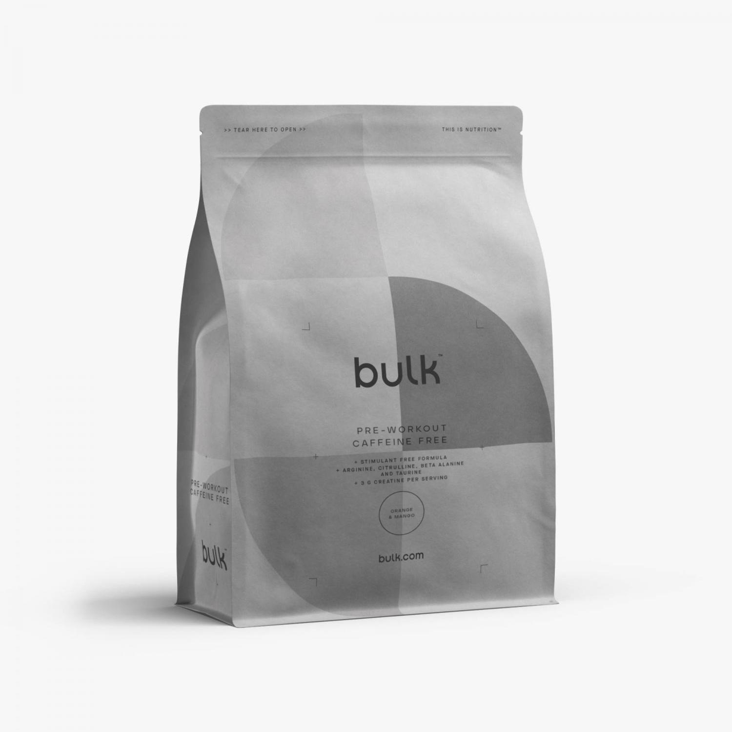 Bulk Pre-Workout Caffeine Free - Orange & Mango (600g)