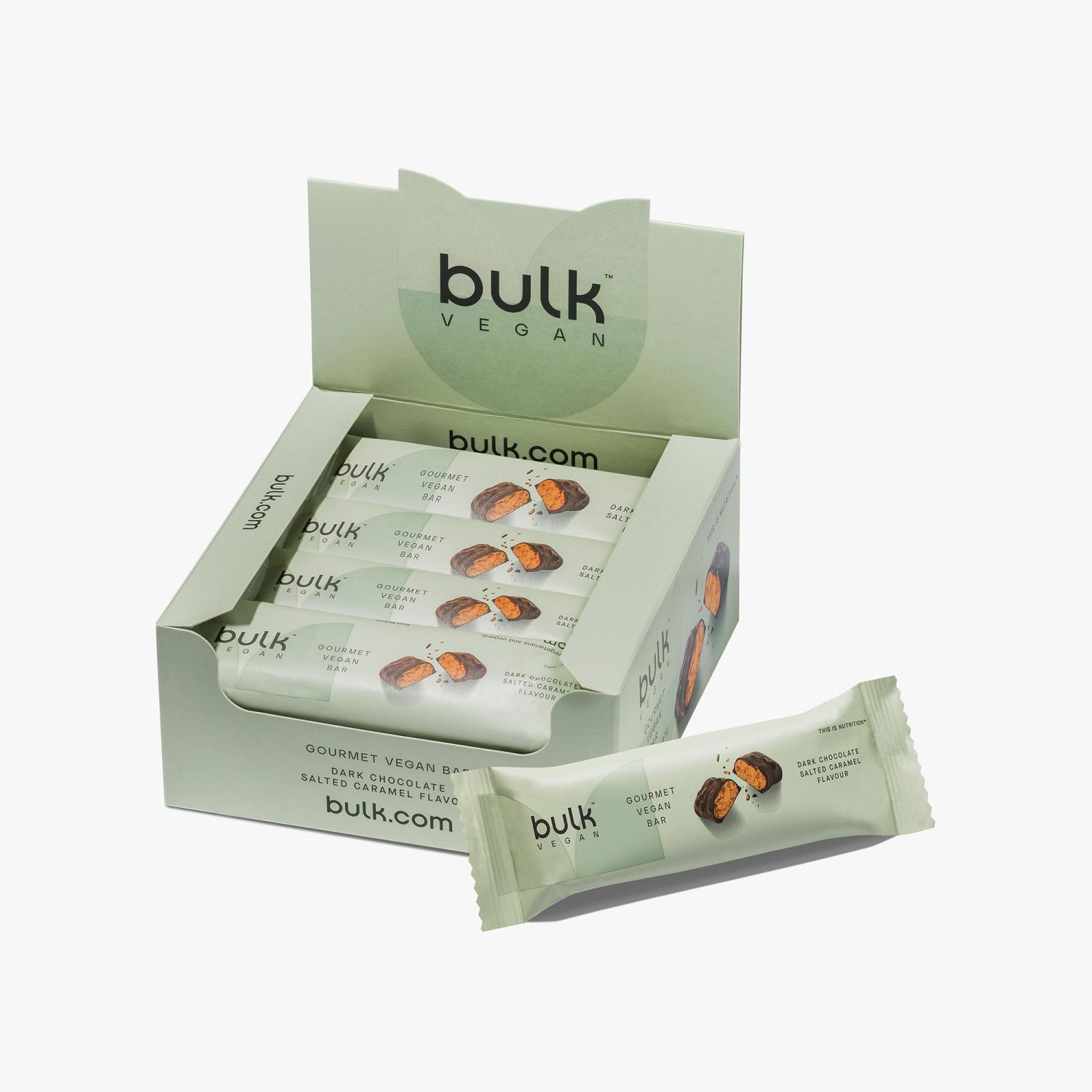 Bulk Gourmet Vegan Bar - Dark Chocolate Salted Caramel (12 Bars)