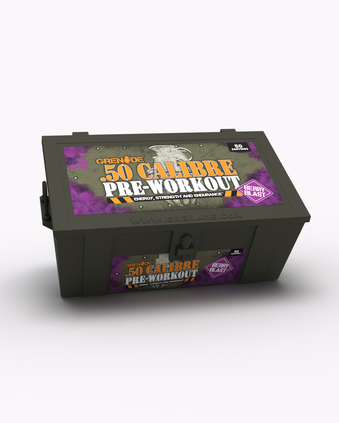 Grenade 50 Calibre Ammo Box - Berry Blast (50 Servings)