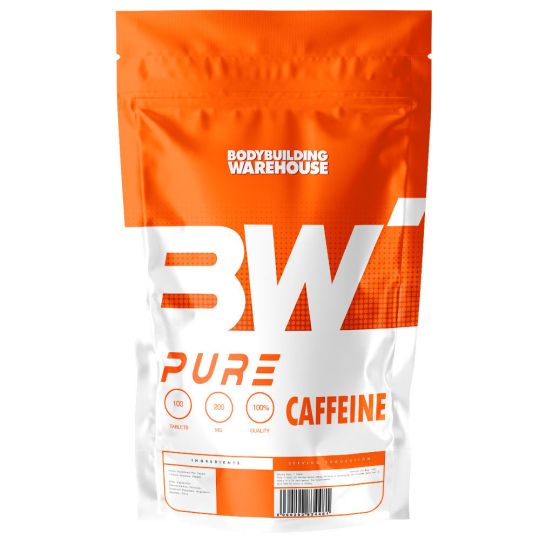 BodyBuilding Warehouse Pure Caffeine Tablets (200mg) - Unflavoured (200 Tablets)