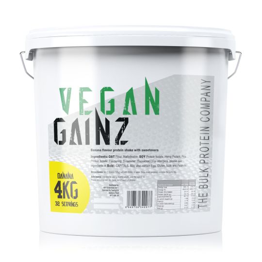 BodyBuilding Warehouse TBPC Vegan Gainz - Banana (4kg)