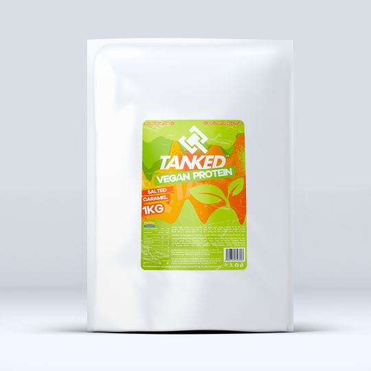 BodyBuilding Warehouse Tanked Vegan Protein - Salted Caramel (1kg)