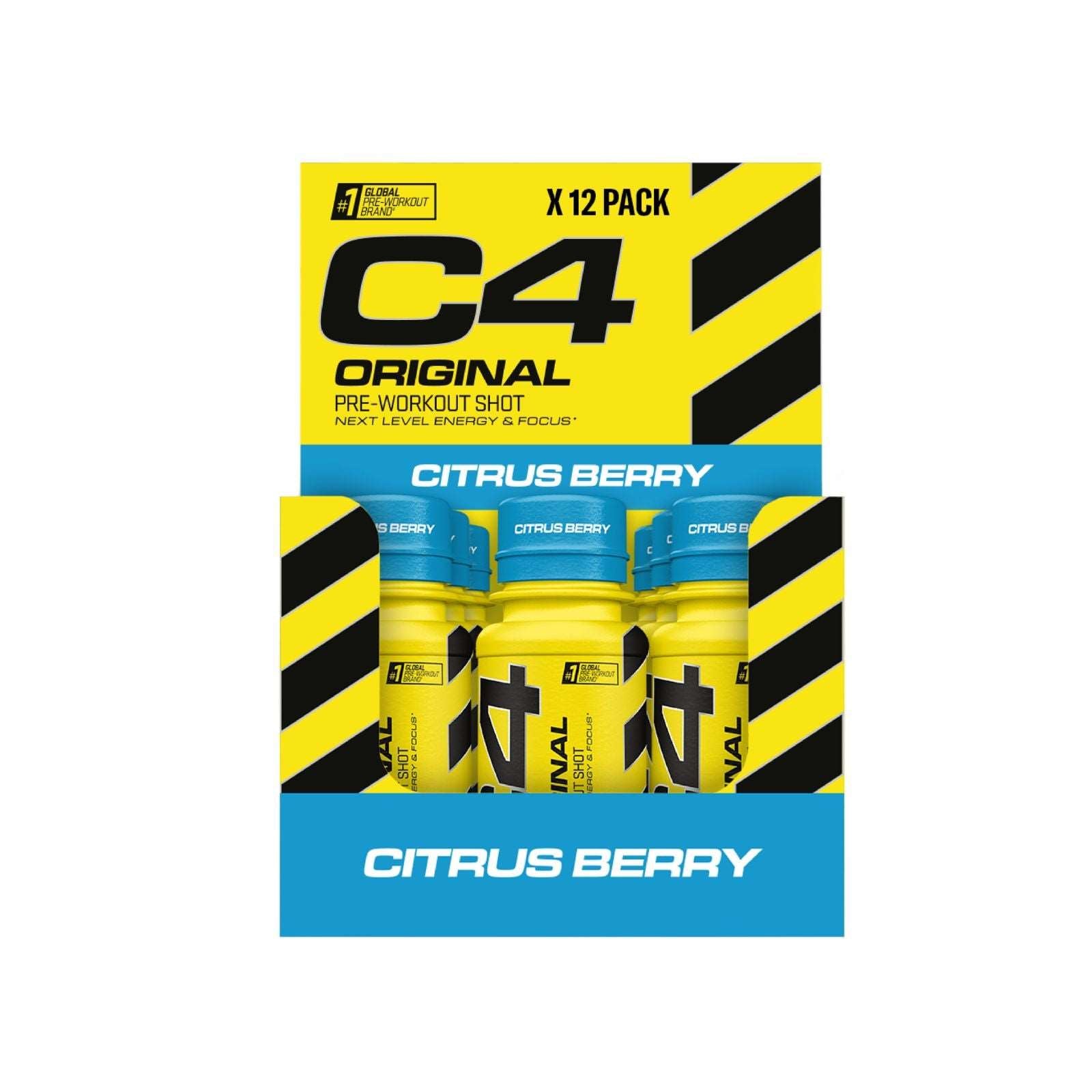 Cellucor C4 Original Pre-Workout Shots - Citrus Berry (12 Servings)