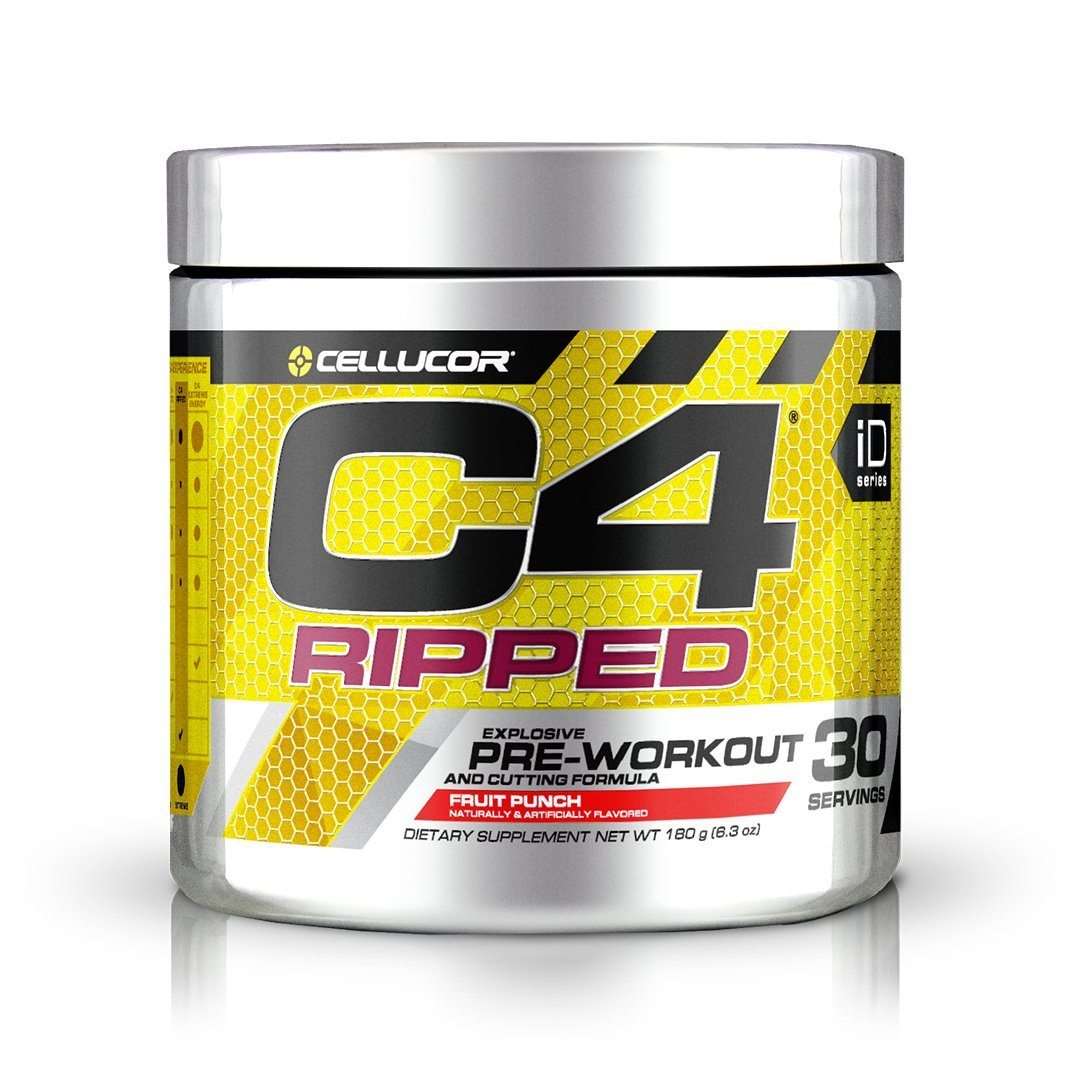 Cellucor C4 Ripped Pre Workout - Icy Blue Razz (30 Servings)