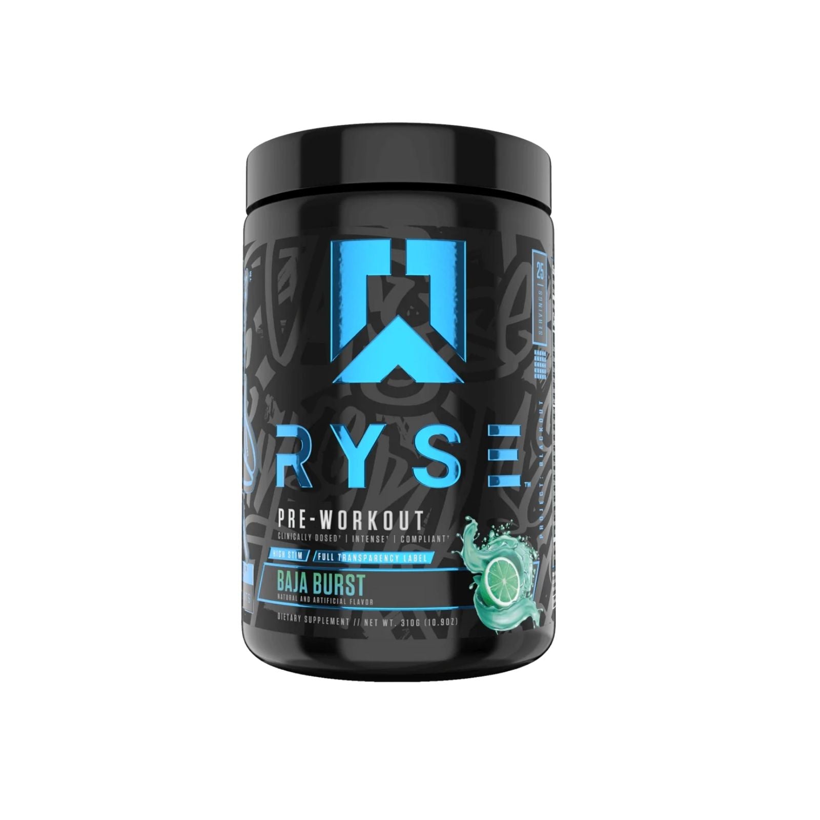 Ryse Project: Blackout Pre-Workout - Baja Burst (25 Servings)