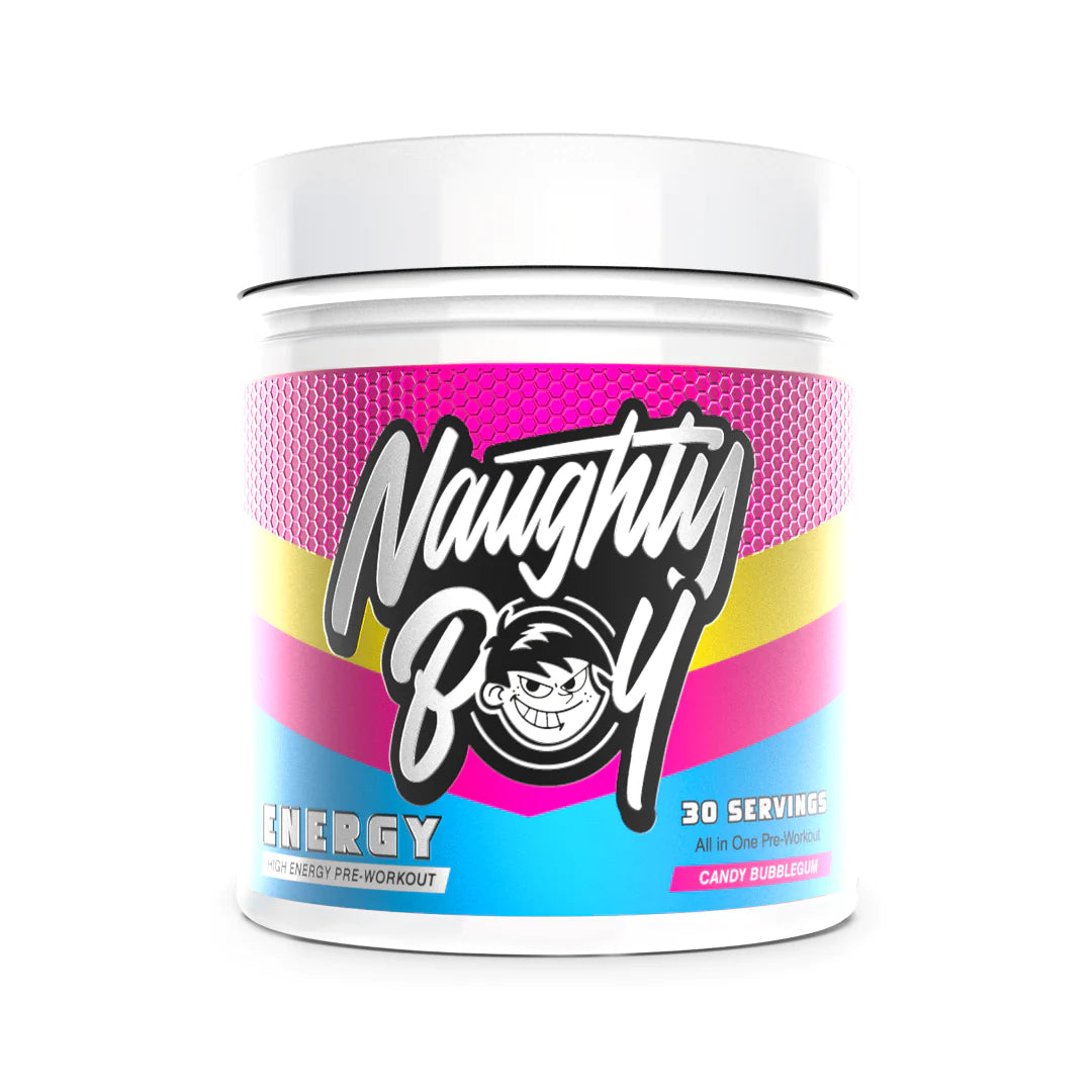 NaughtyBoy Energy Pre-Workout - Blue Razz Bon Bons (30 Servings)