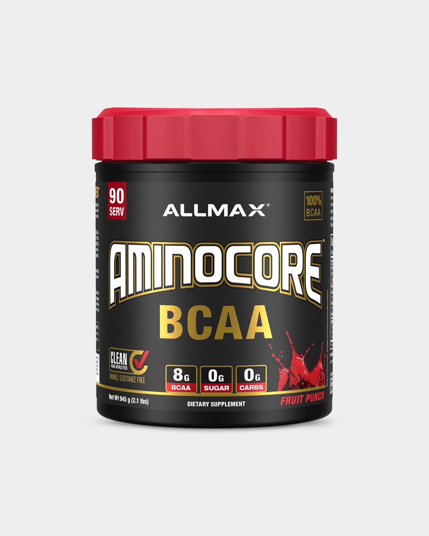 Allmax Aminocore BCAA Aminos - Blue Raspberry (90 Servings)