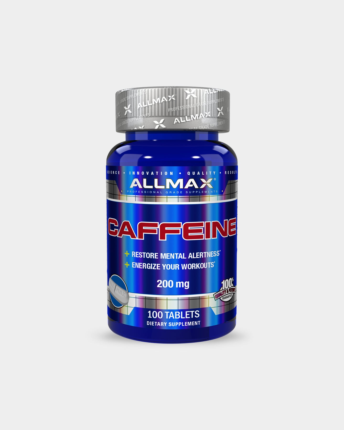 Allmax Caffeine 200mg - Unflavoured (100 Tablets)