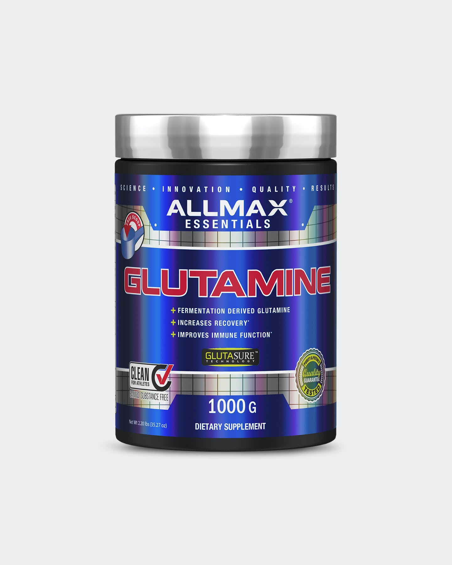 Allmax Micronized Glutamine - Unflavored (1kg)