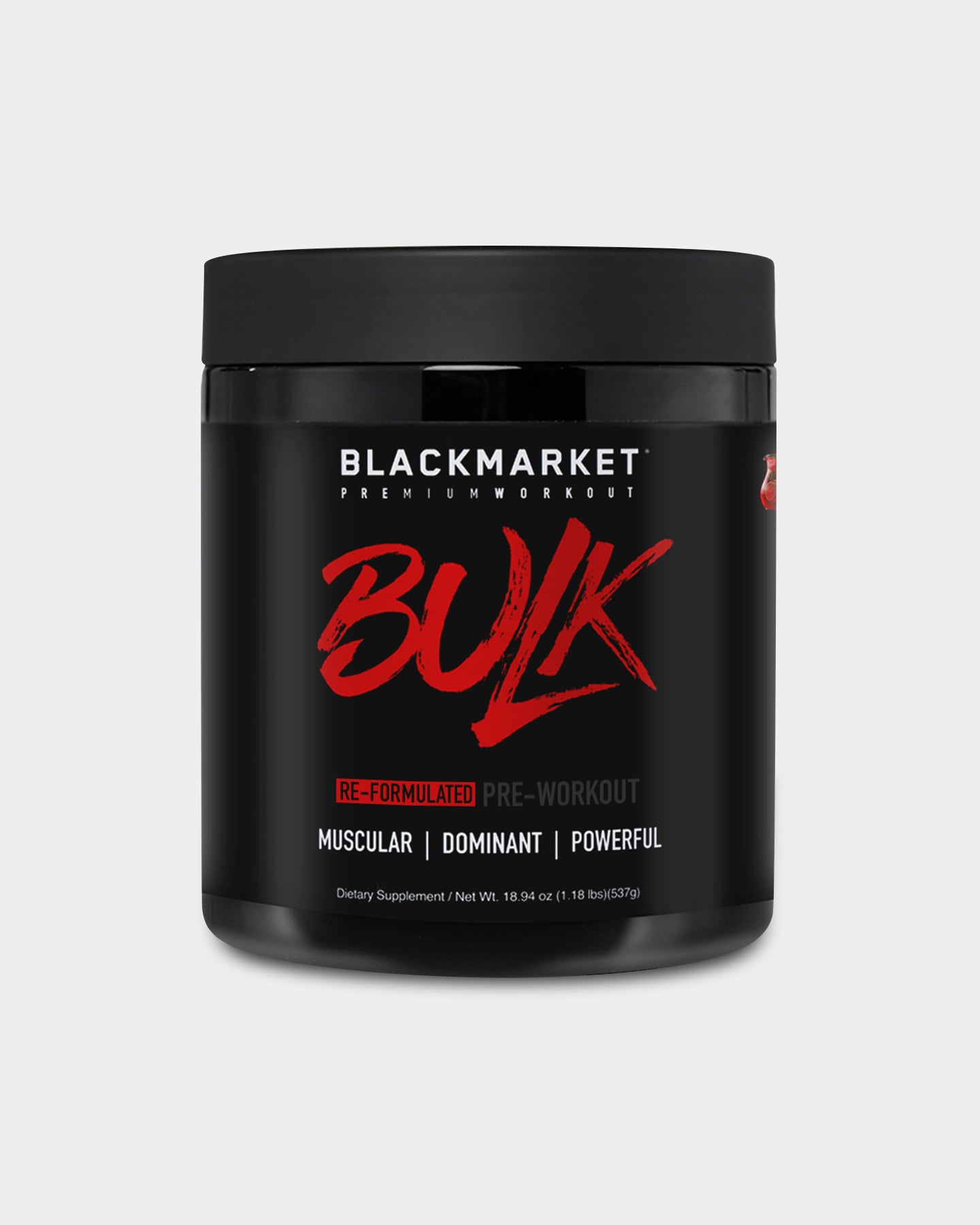 Blackmarket Bulk Pre-Workout - Blue Razz (25 Servings)