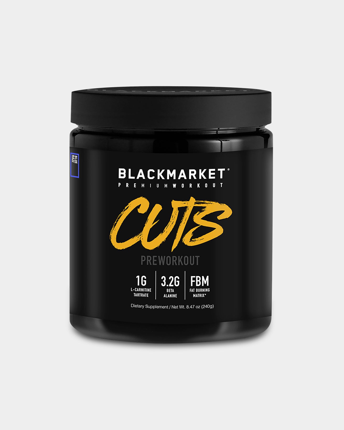 Blackmarket CUTS Pre-Workout - Blue Razz (30 Servings)