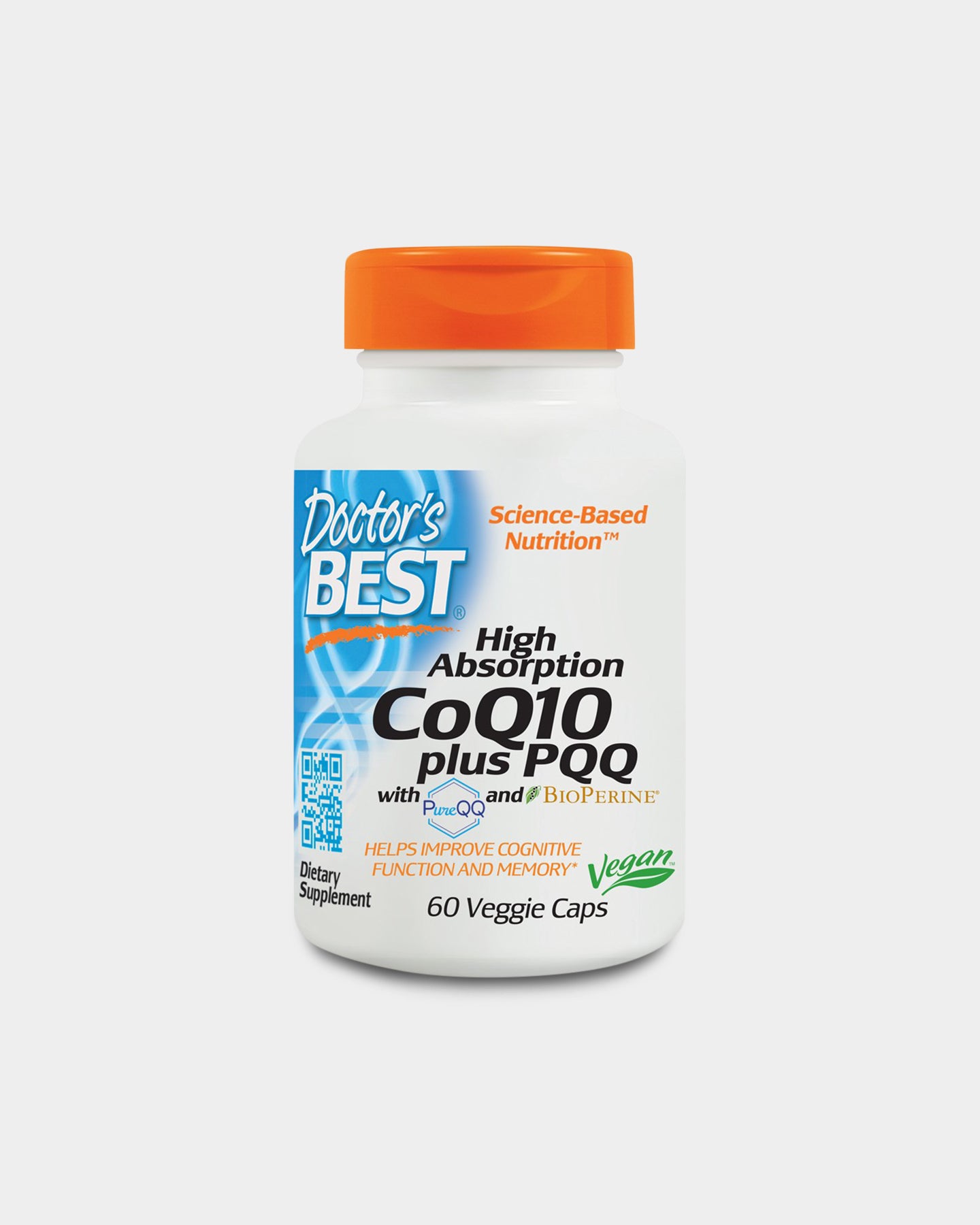 Doctor's Best High Absorption CoQ10 plus PQQ - Unflavoured (60 VCaps)