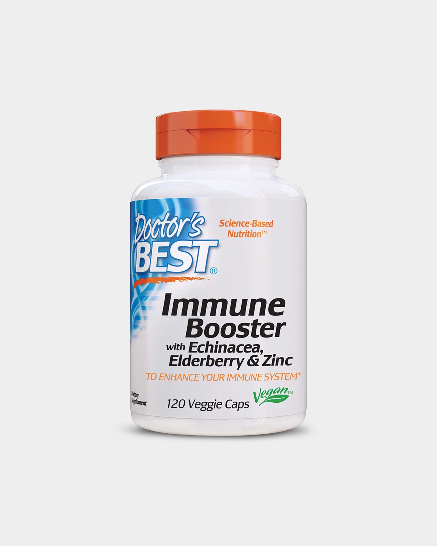 Doctor's Best Immune Booster with Echinacea, Elderberry & Zinc - Unflavoured (120 VCaps)