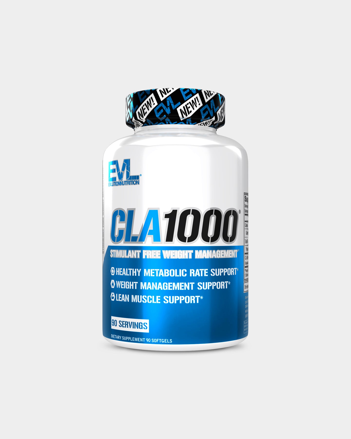 EVLUTION NUTRITION CLA 1000 Weight-Loss Supplement - Unflavored (180 Capsules)