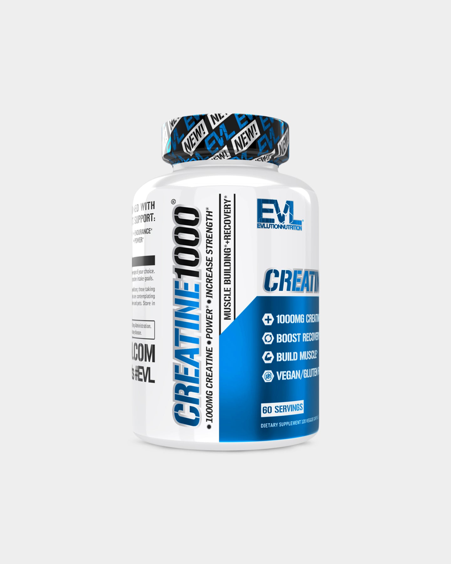 EVLUTION NUTRITION Creatine1000 - Unflavoured (120 VCaps)