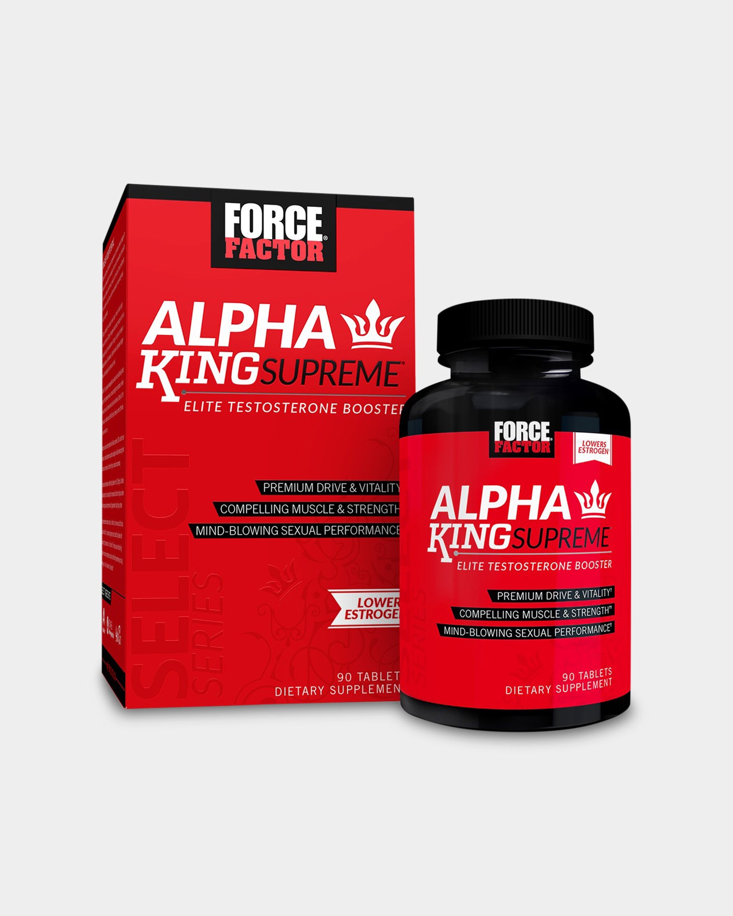 Force Factor Alpha King Supreme Testosterone Booster - Unflavored (45 Tablets)