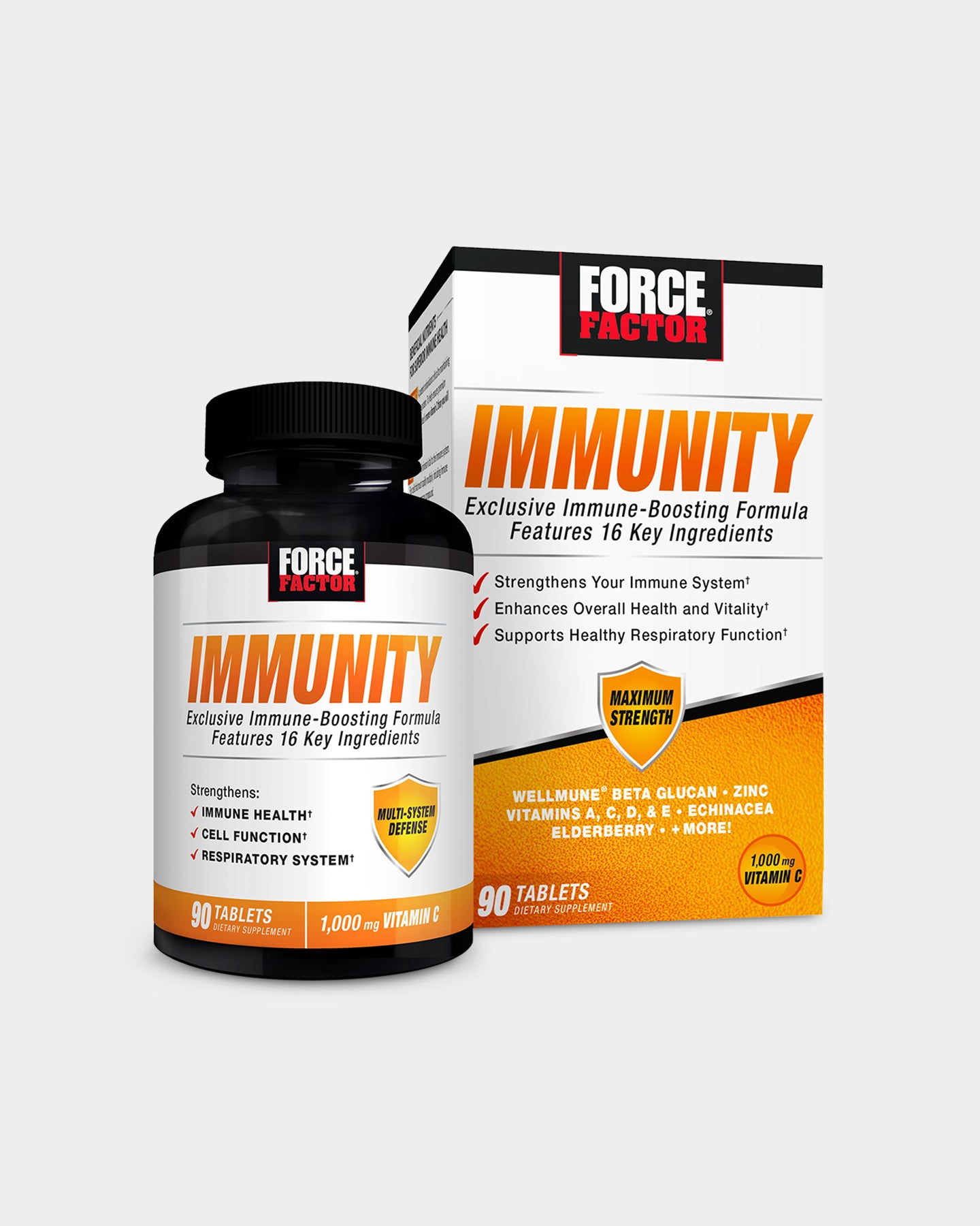 Force Factor Immunity - Unflavoured (90 Tablets)